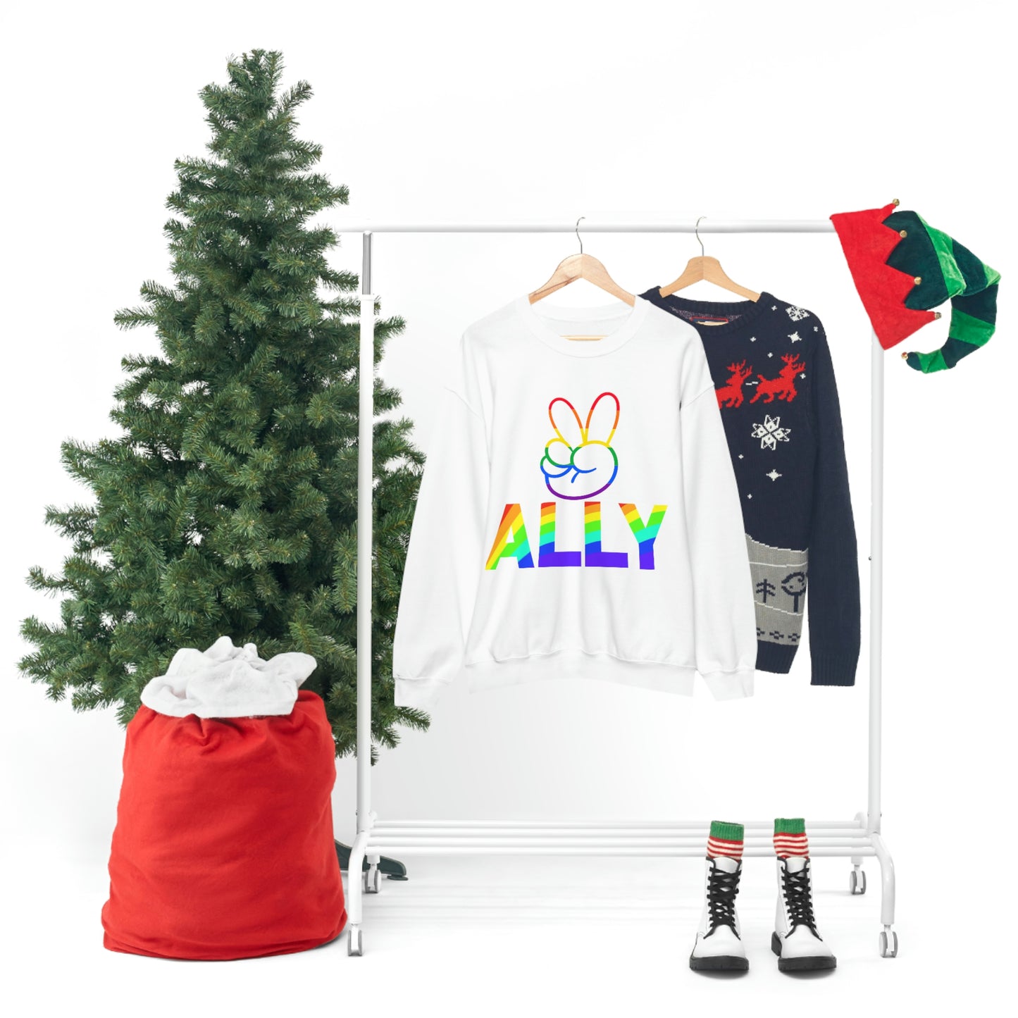 PRIDE ALLY Unisex Heavy Blend™ Crewneck Sweatshirt