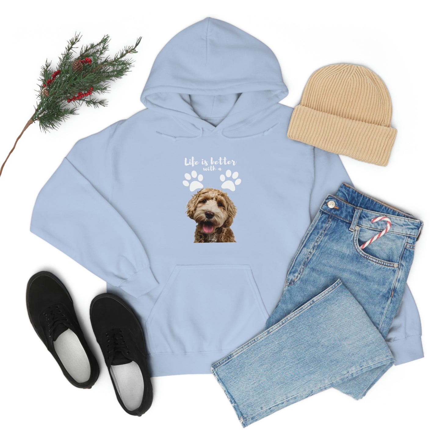 Life is better with a DOG   Unisex Heavy Blend™ Hooded Sweatshirt