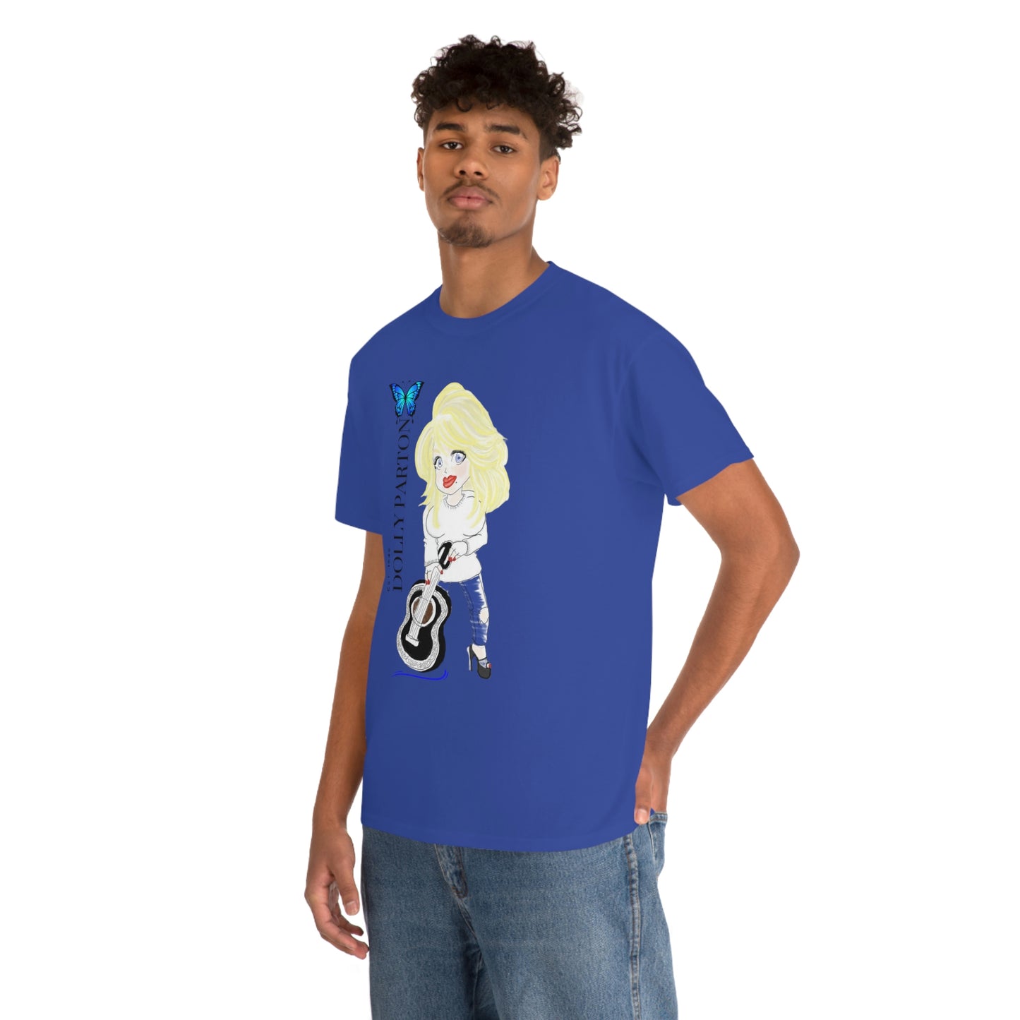 Artist Rendering of Dolly Parton   Unisex Heavy Cotton Tee