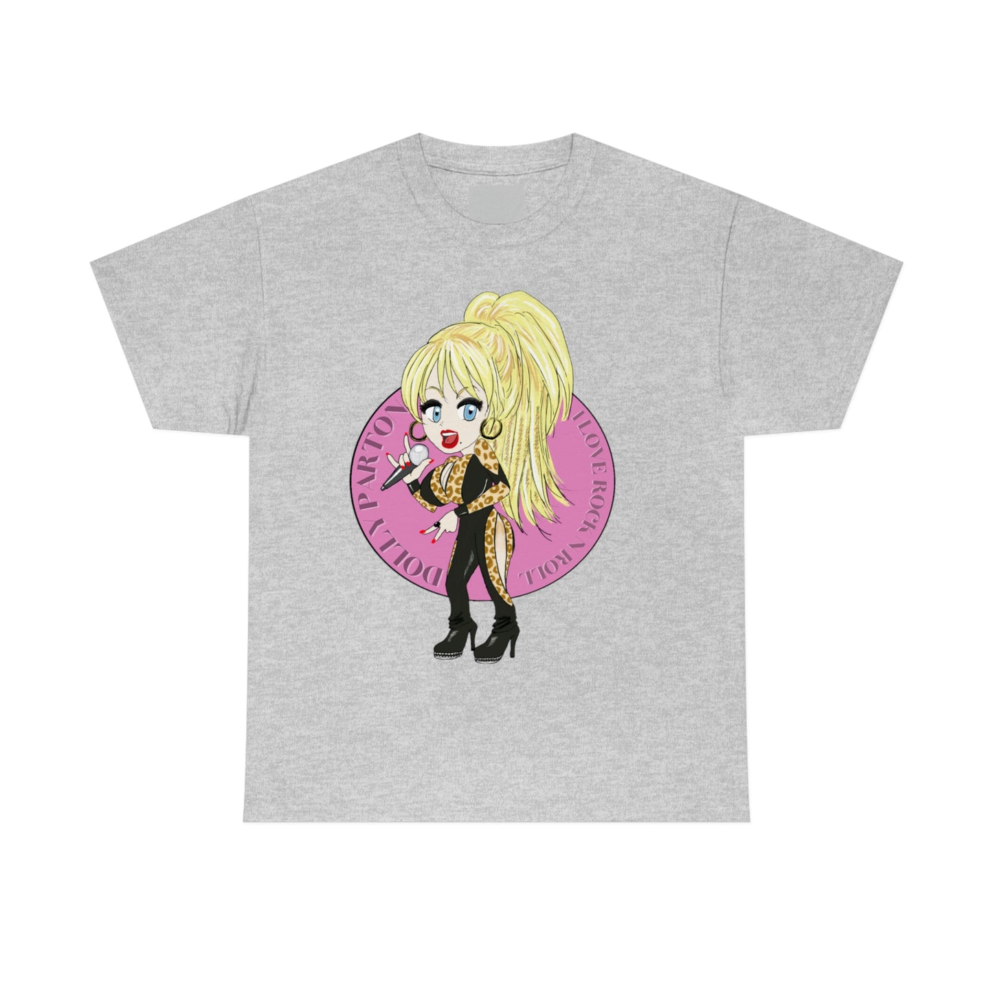 Dolly Parton ~I LOVE ROCK N ROLL Inspired Artwork ~Unisex Heavy Cotton Tee