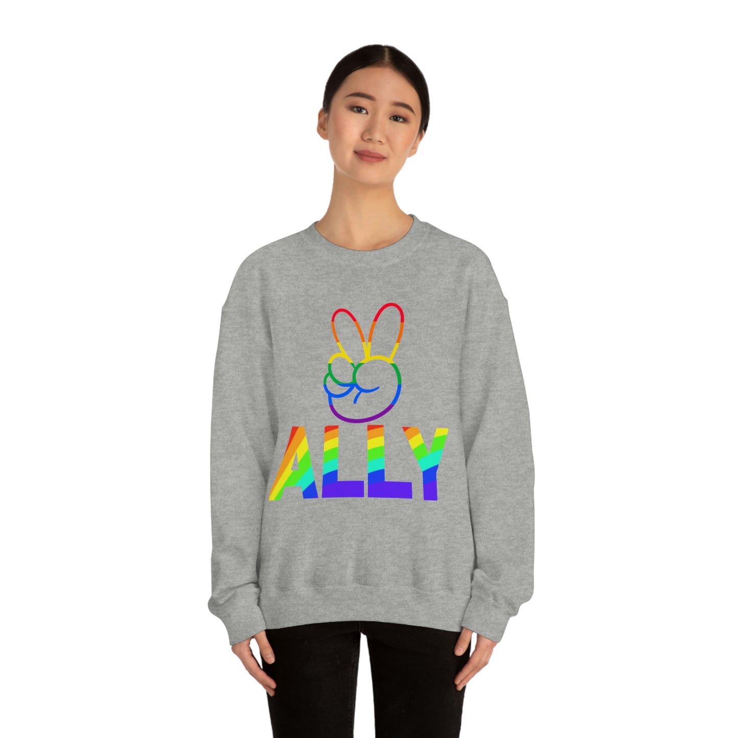 PRIDE ALLY Unisex Heavy Blend™ Crewneck Sweatshirt