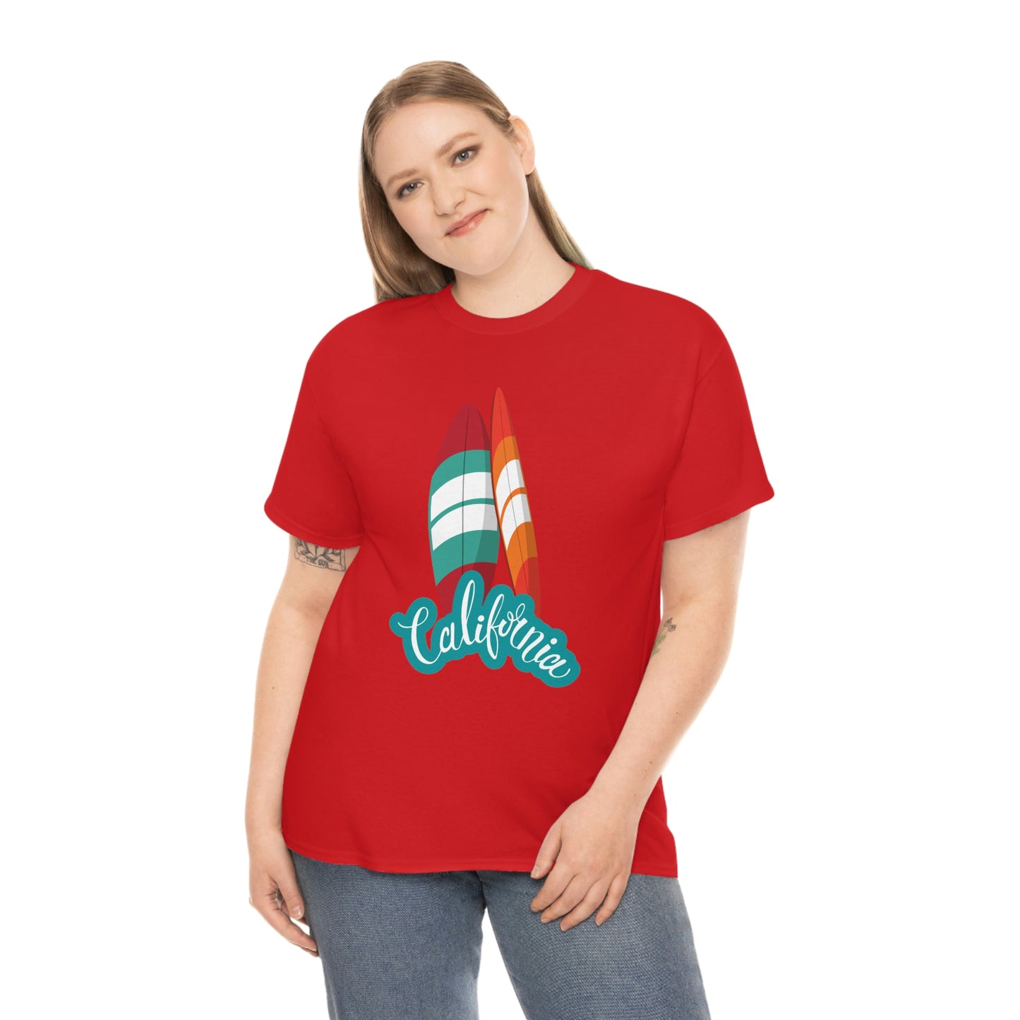 CALIFORNIA SURFS UP Unisex Heavy Cotton Tee