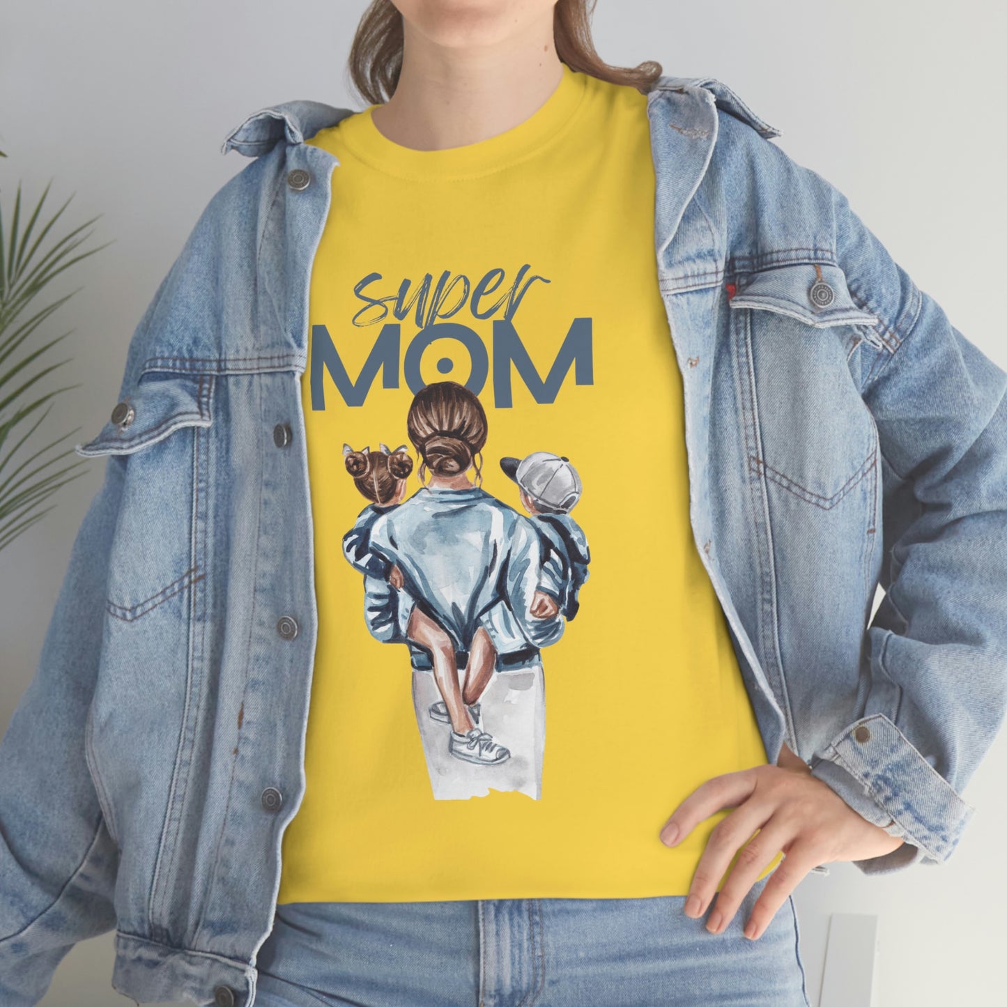 SUPER MOM Unisex Heavy Cotton Tee