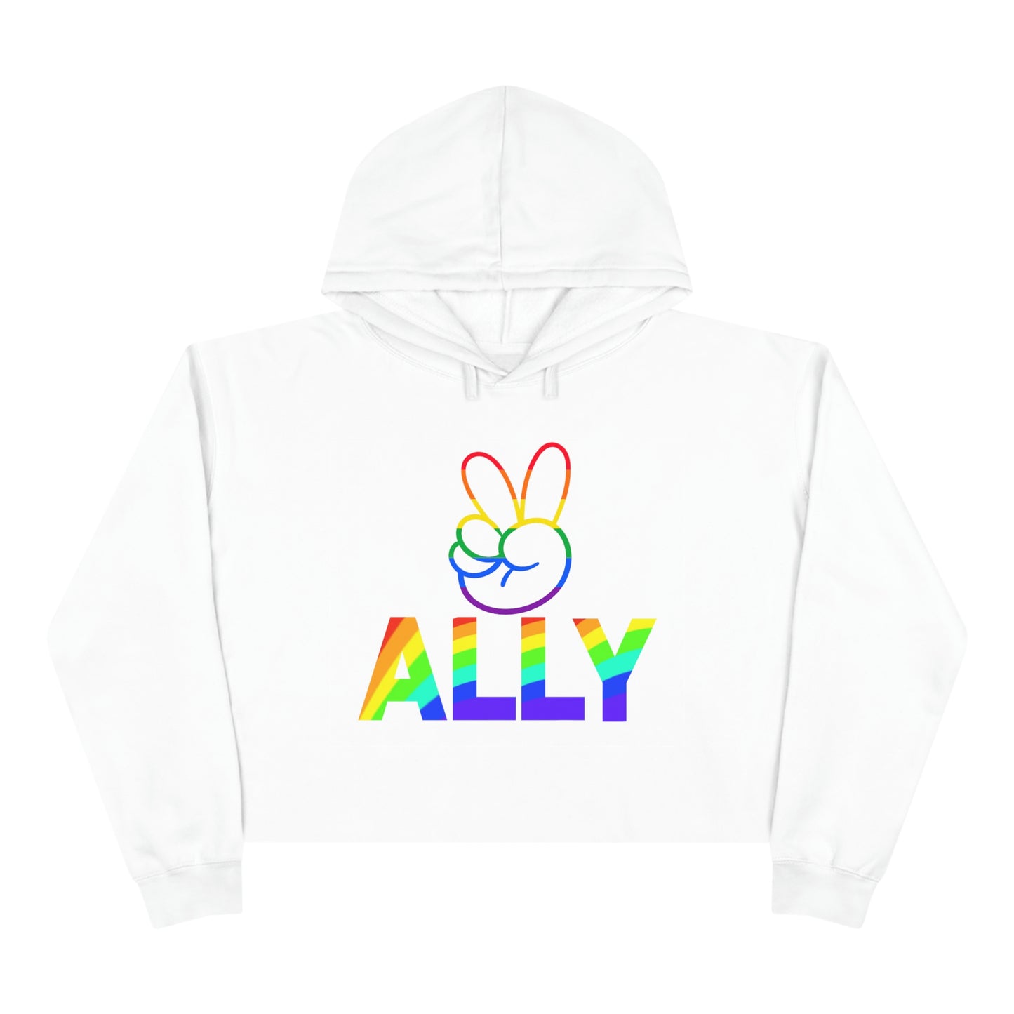 PRIDE ALLY Crop Hoodie