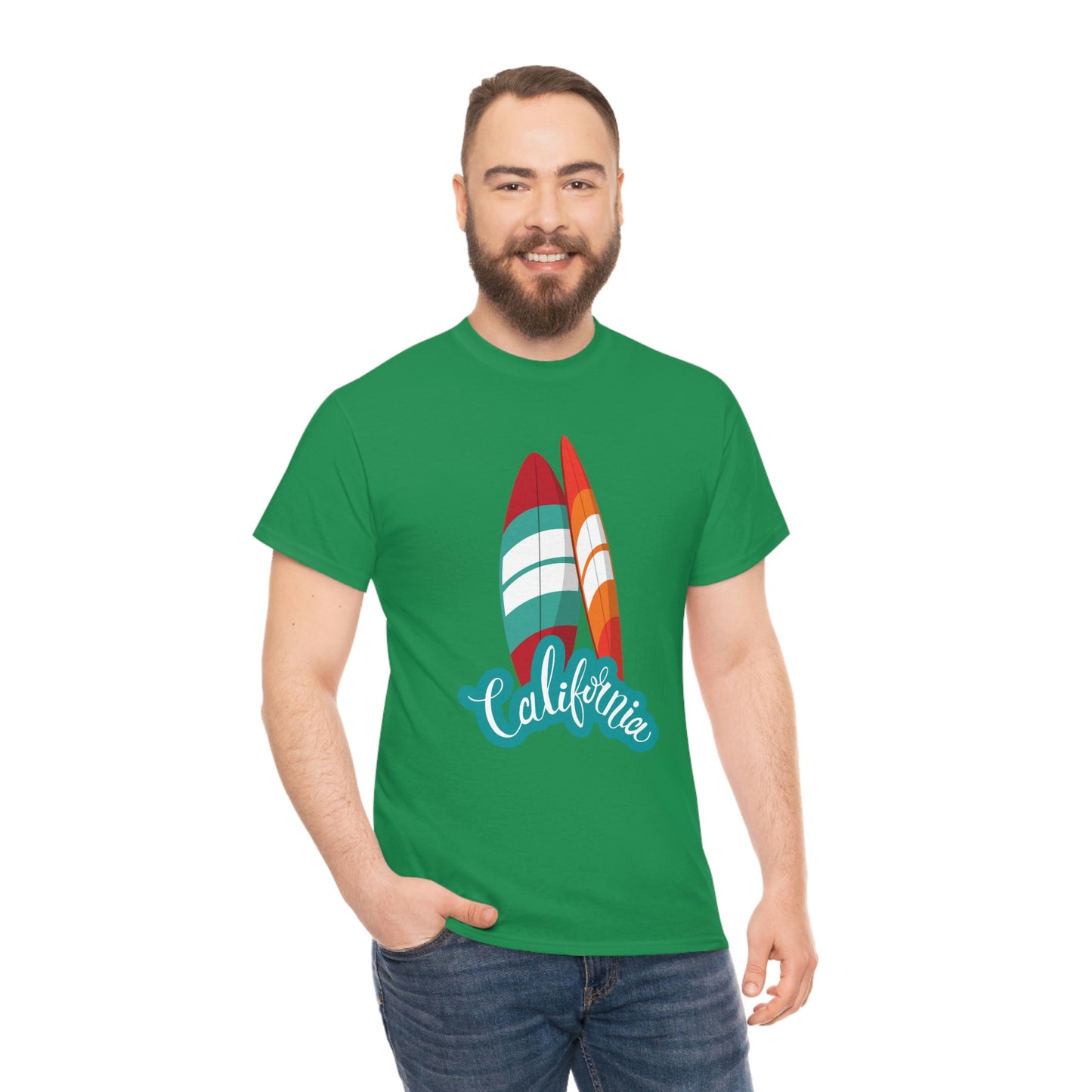 CALIFORNIA SURFS UP Unisex Heavy Cotton Tee