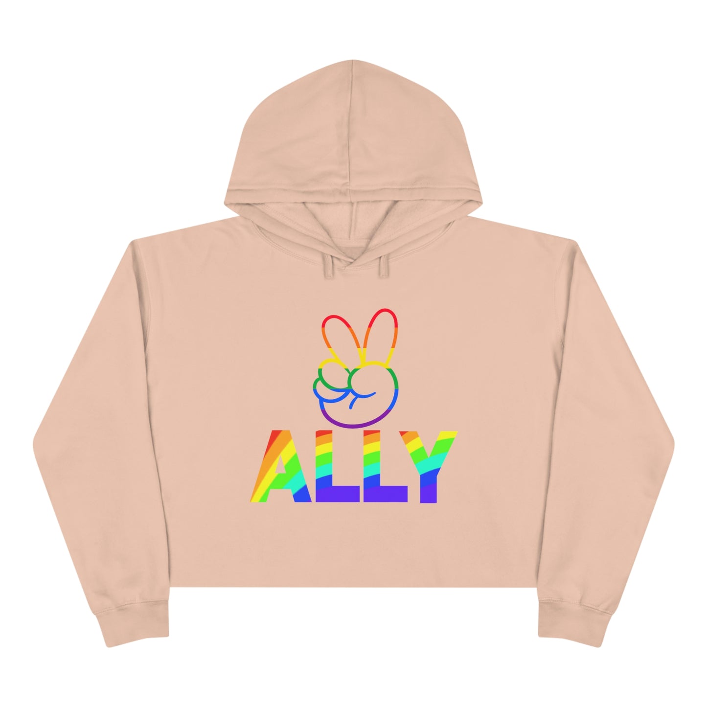 PRIDE ALLY Crop Hoodie