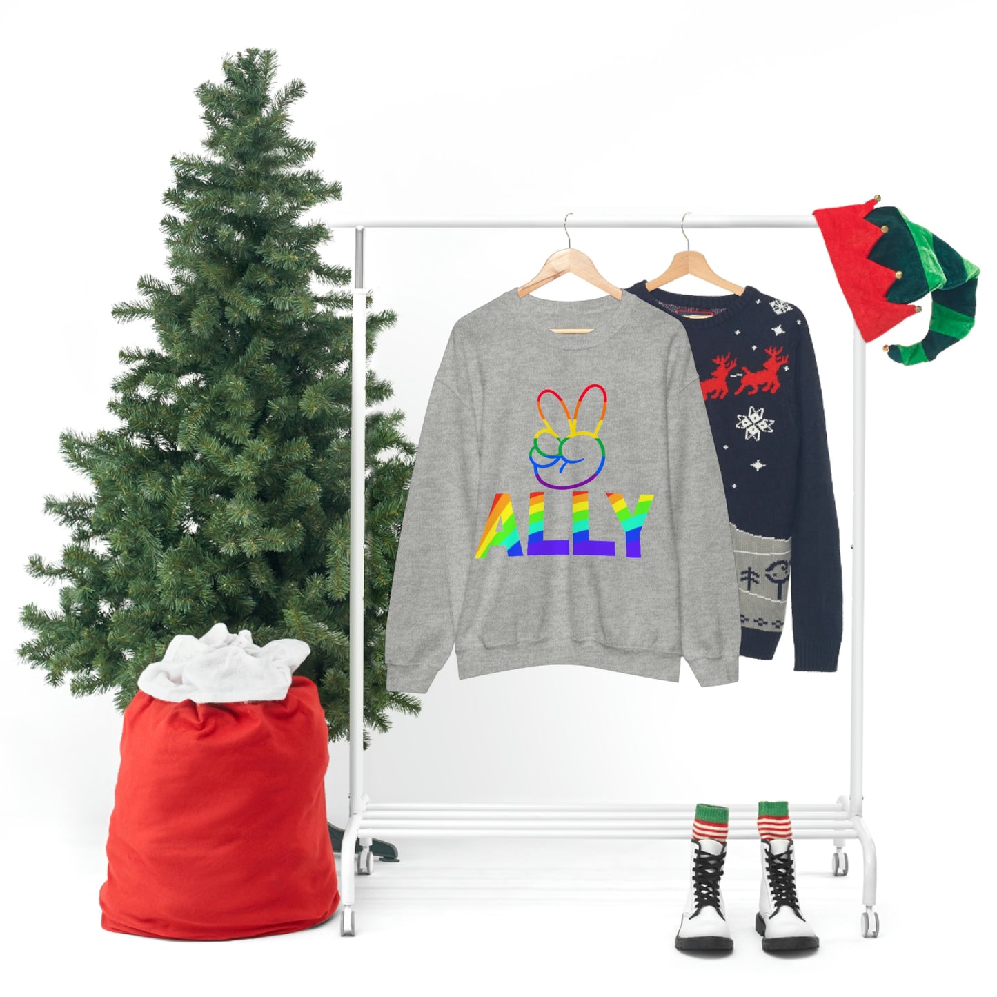 PRIDE ALLY Unisex Heavy Blend™ Crewneck Sweatshirt