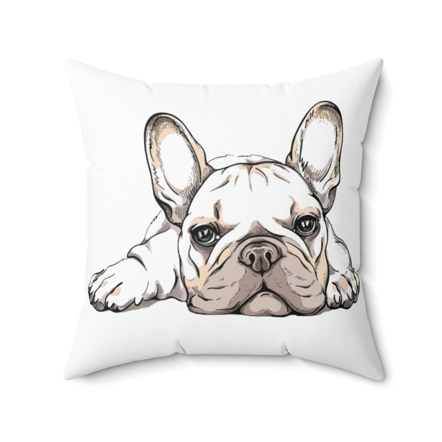 Frenchie Bulldog Square Pillow