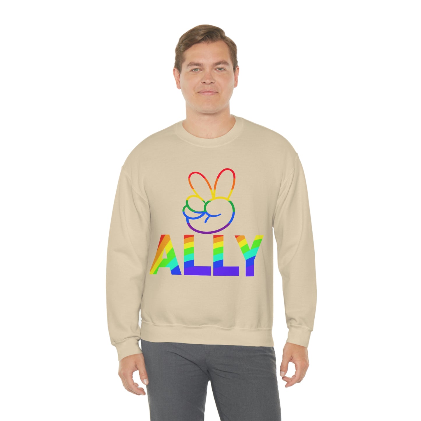 PRIDE ALLY Unisex Heavy Blend™ Crewneck Sweatshirt