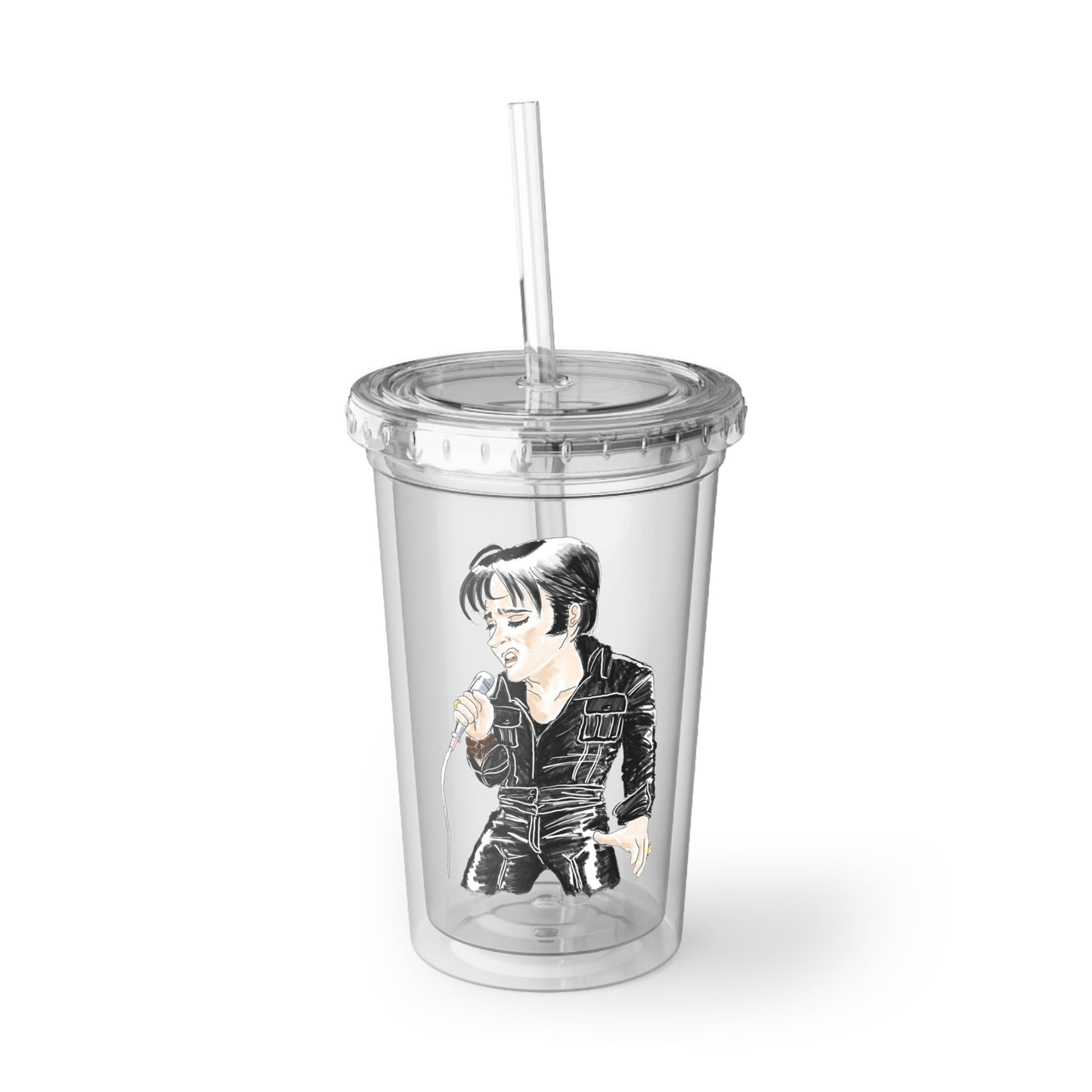 Artist Rendering of ELVIS ~Suave Acrylic Cup