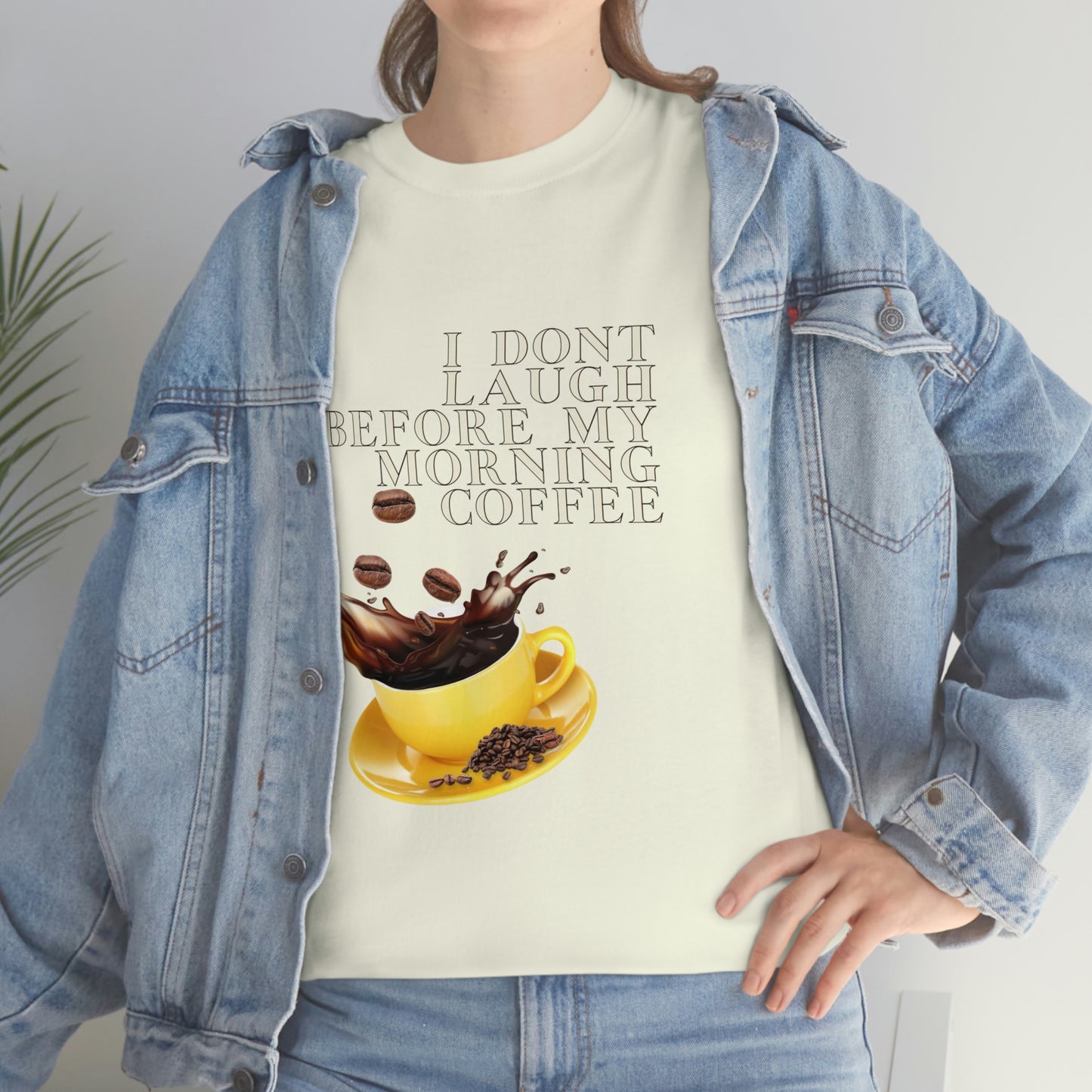 "Not before my morning Coffee" Unisex Heavy Cotton Tee