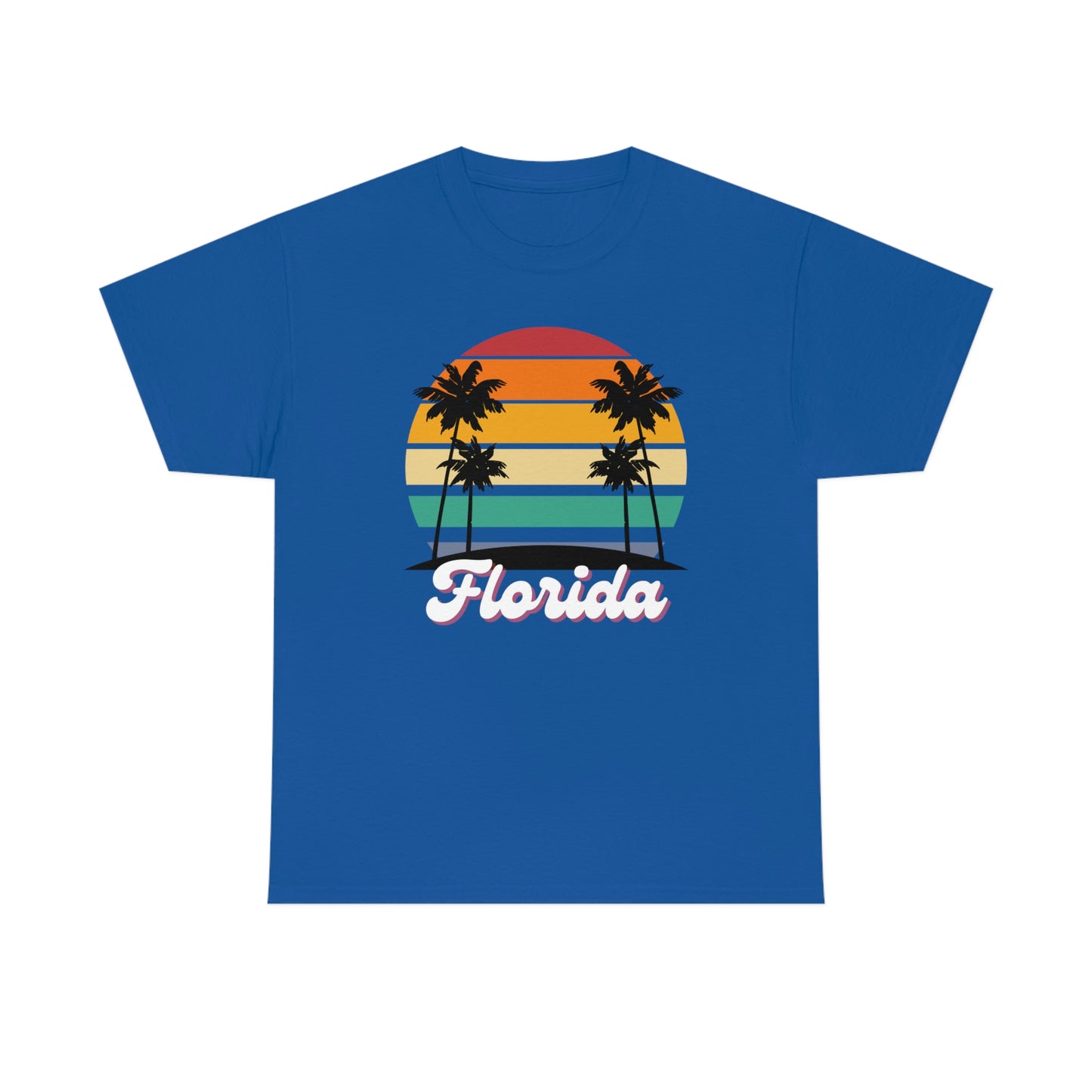 FLORIDA RETRO BEACH Unisex Heavy Cotton Tee