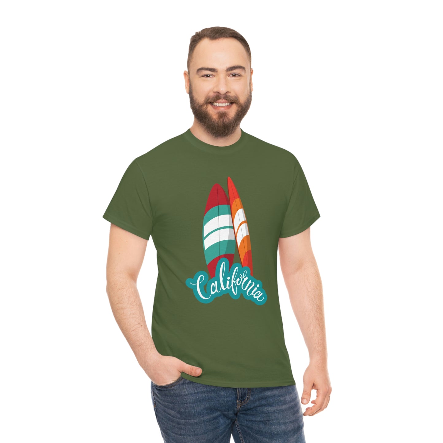 CALIFORNIA SURFS UP Unisex Heavy Cotton Tee