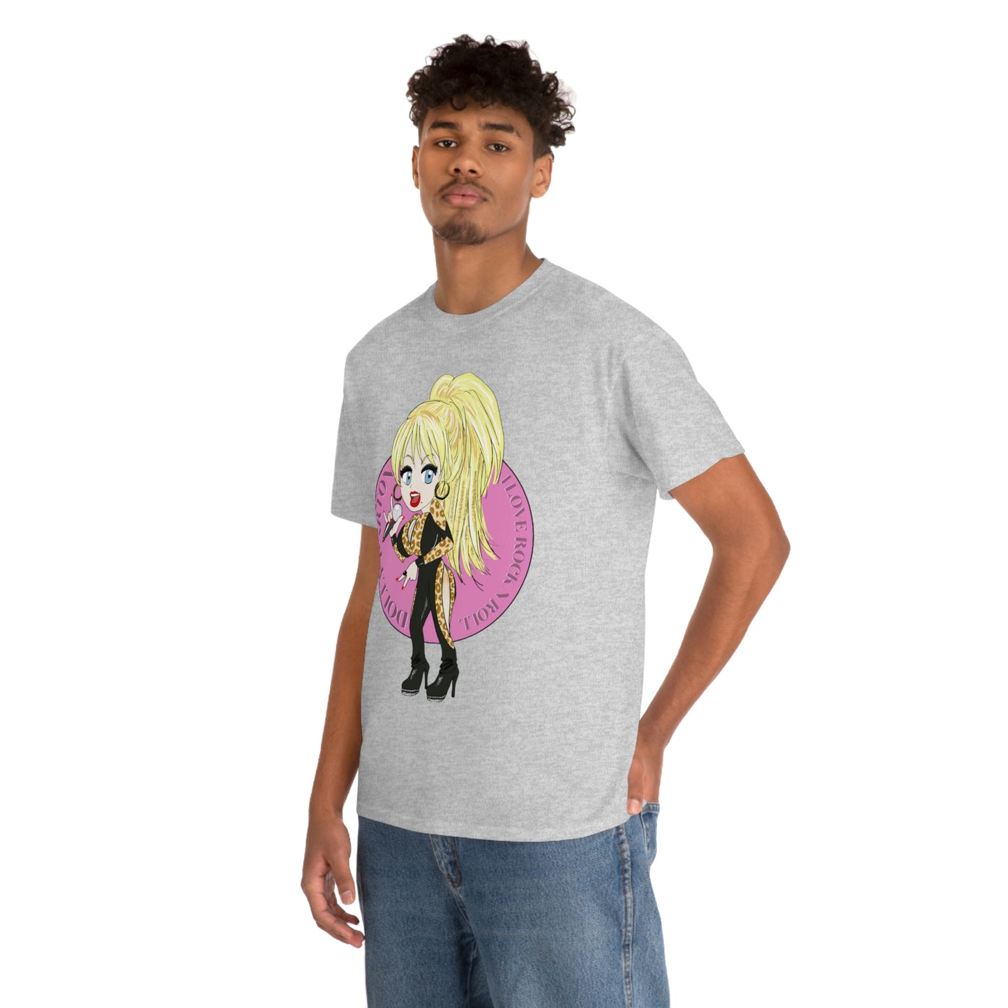 Dolly Parton ~I LOVE ROCK N ROLL Inspired Artwork ~Unisex Heavy Cotton Tee