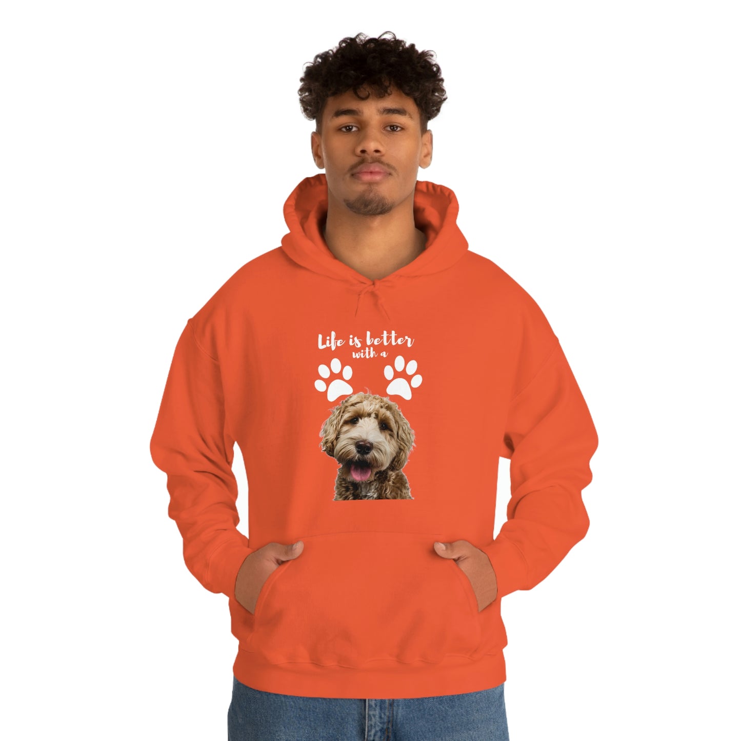 Life is better with a DOG   Unisex Heavy Blend™ Hooded Sweatshirt