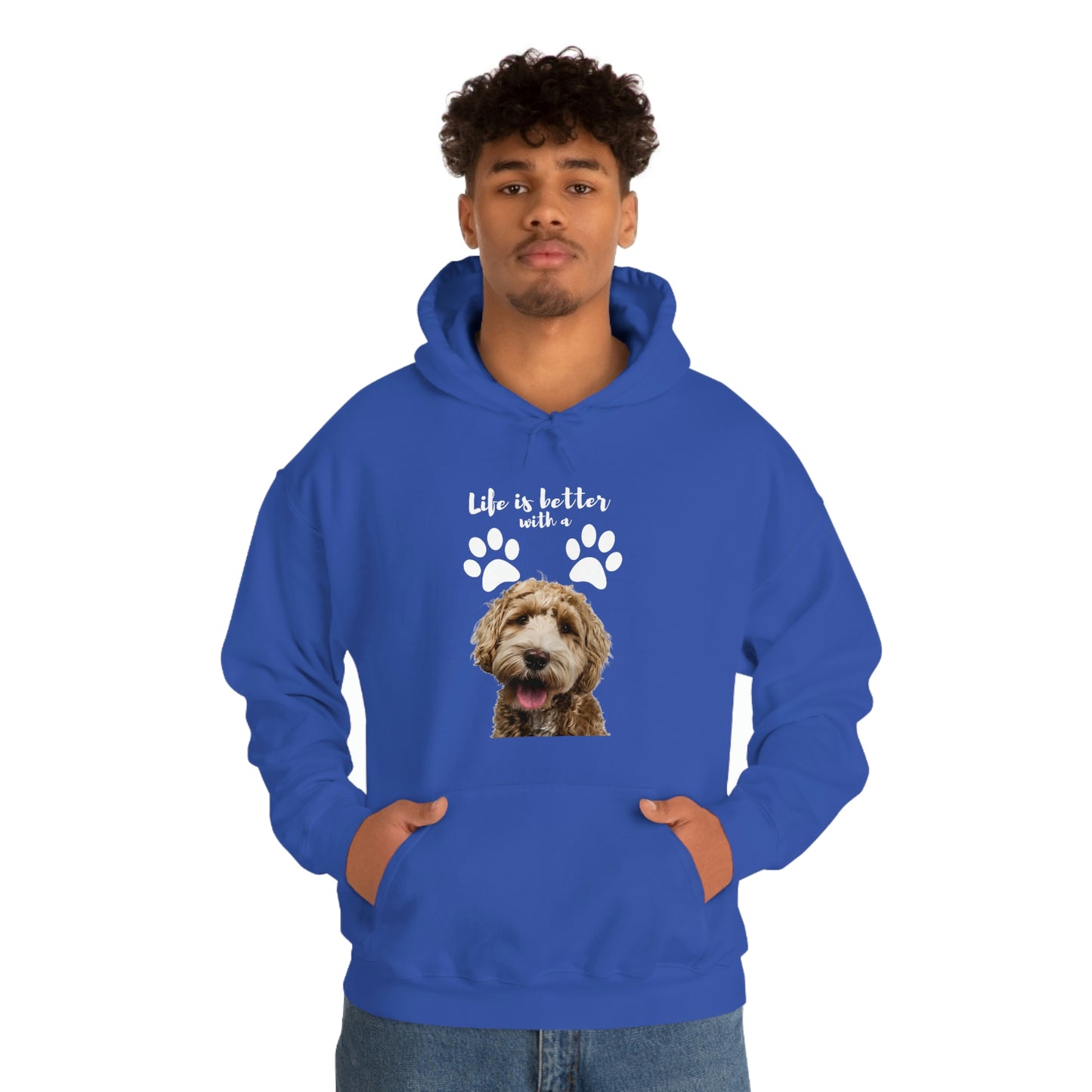 Life is better with a DOG   Unisex Heavy Blend™ Hooded Sweatshirt