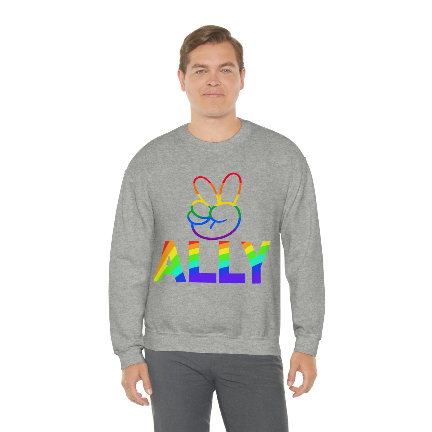 PRIDE ALLY Unisex Heavy Blend™ Crewneck Sweatshirt