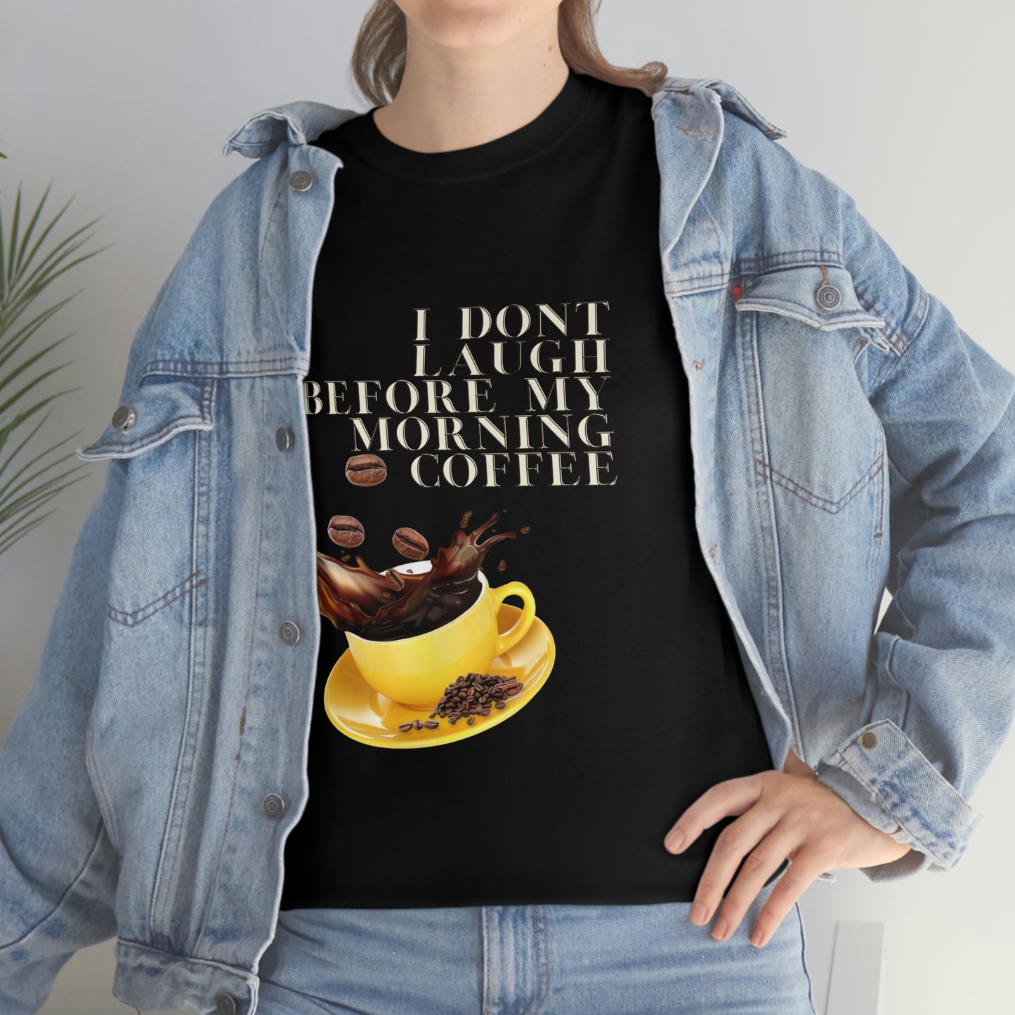 "Not before my morning Coffee" Unisex Heavy Cotton Tee