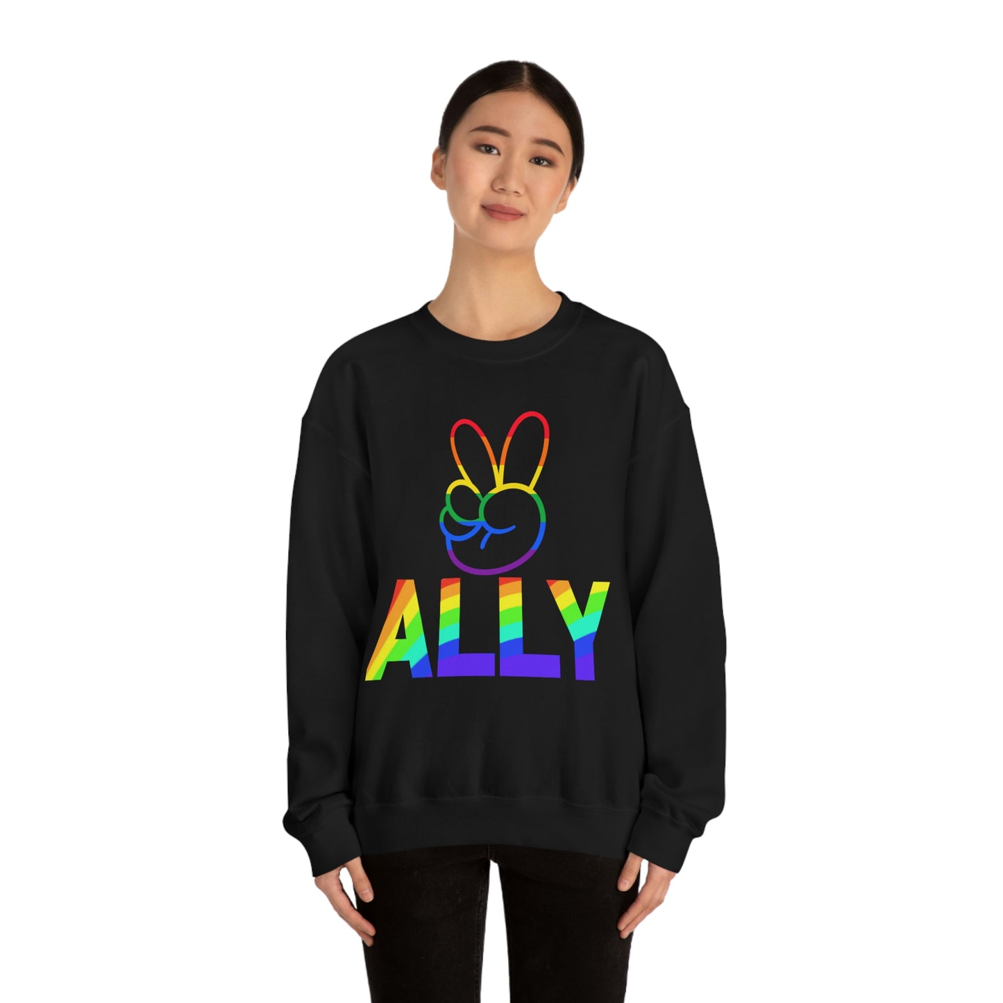 PRIDE ALLY Unisex Heavy Blend™ Crewneck Sweatshirt