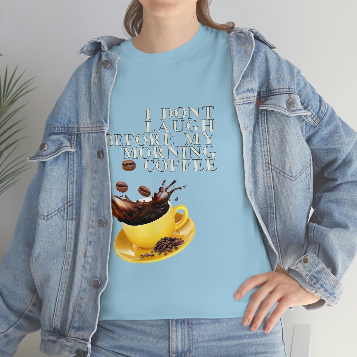 "Not before my morning Coffee" Unisex Heavy Cotton Tee