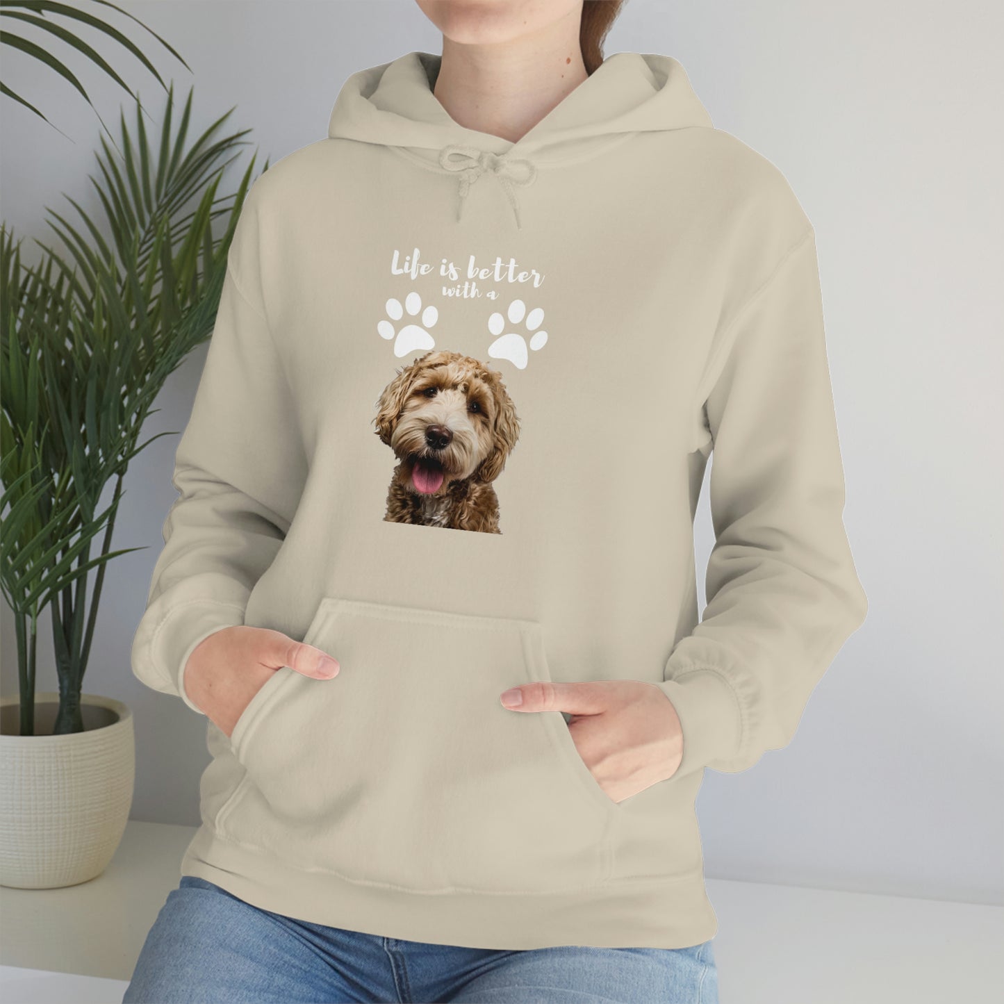 Life is better with a DOG   Unisex Heavy Blend™ Hooded Sweatshirt