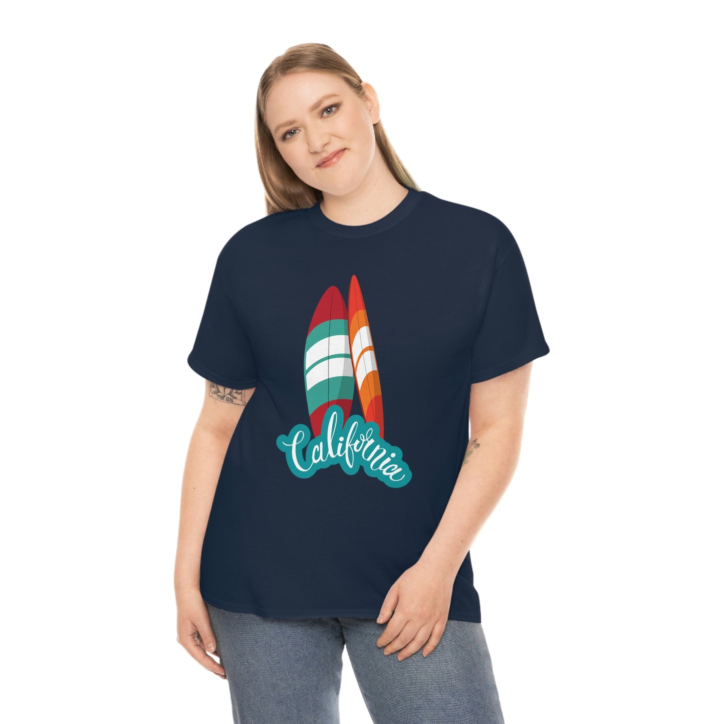 CALIFORNIA SURFS UP Unisex Heavy Cotton Tee