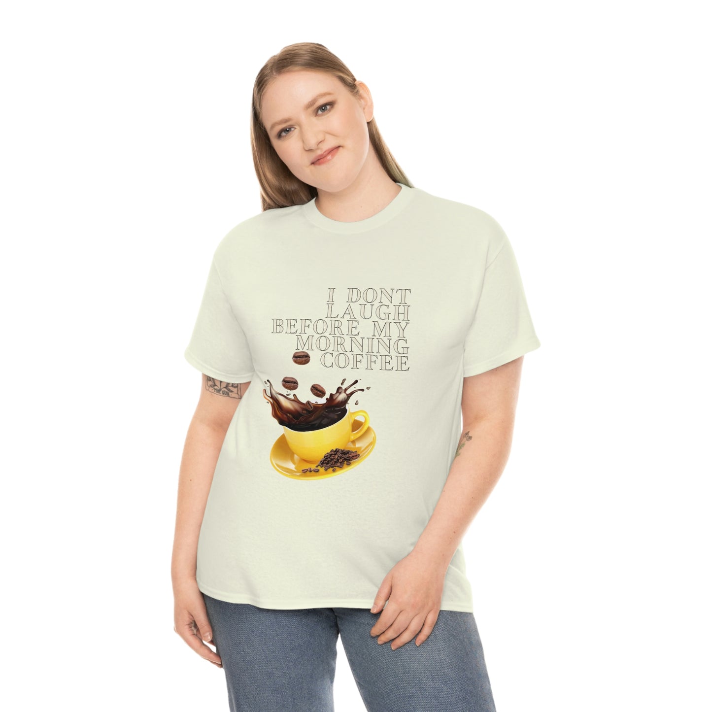 "Not before my morning Coffee" Unisex Heavy Cotton Tee