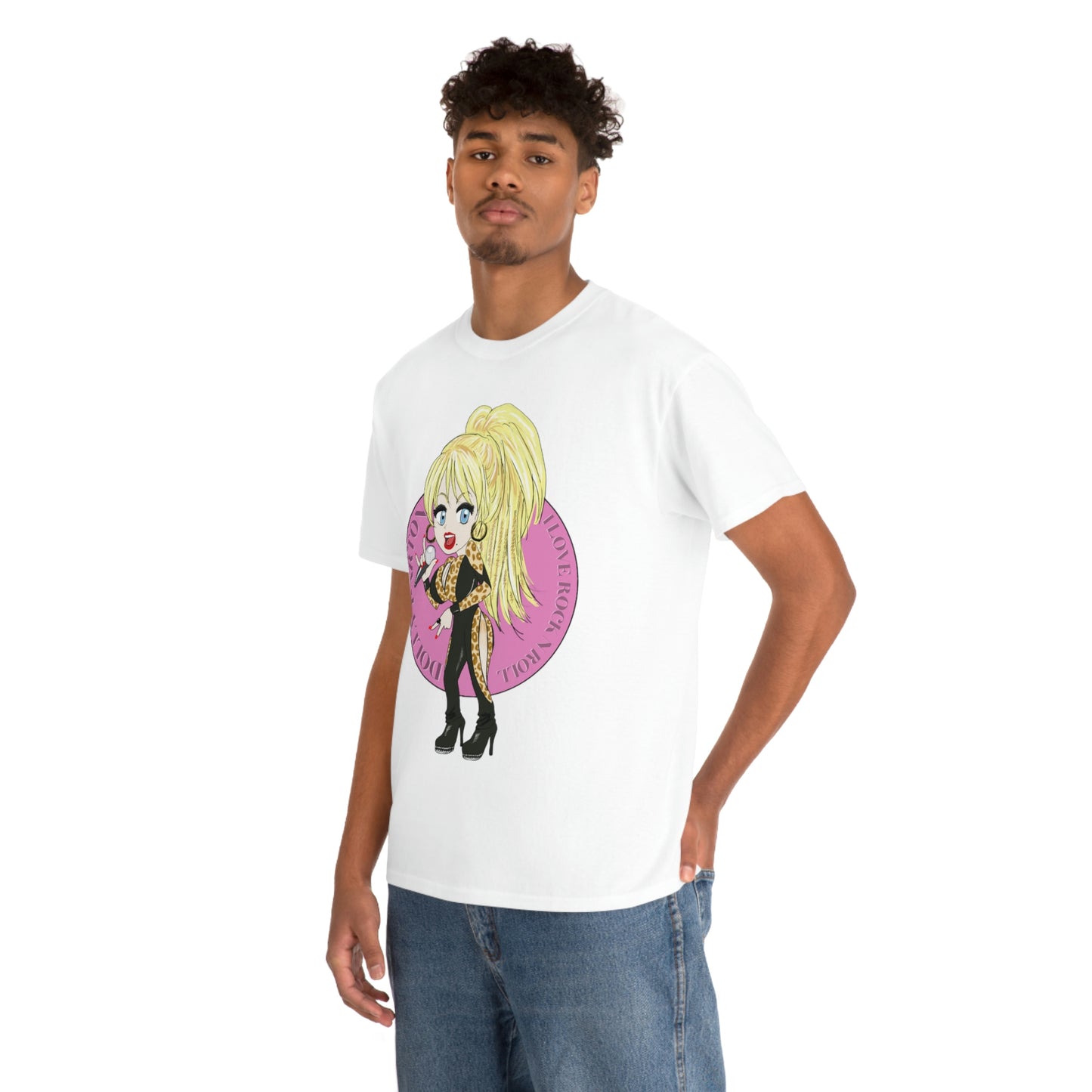 Dolly Parton ~I LOVE ROCK N ROLL Inspired Artwork ~Unisex Heavy Cotton Tee