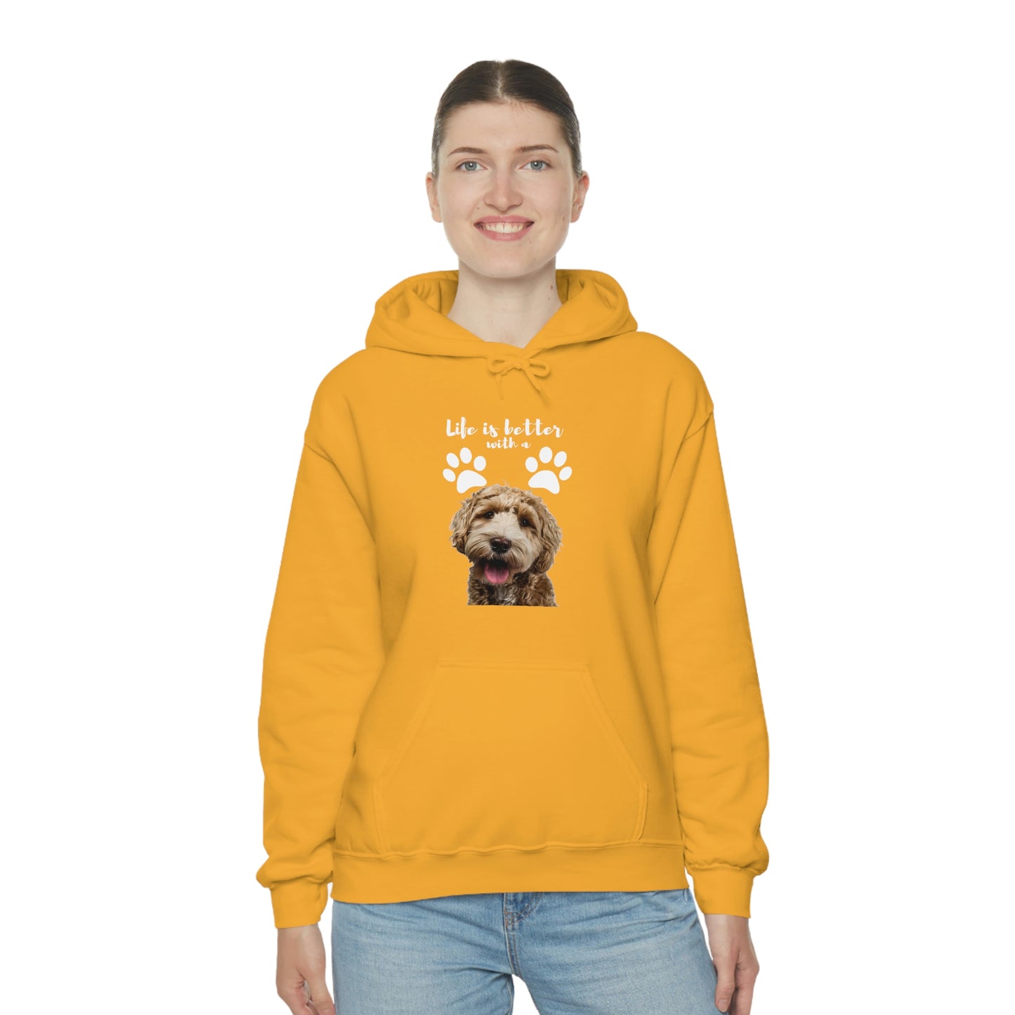 Life is better with a DOG   Unisex Heavy Blend™ Hooded Sweatshirt