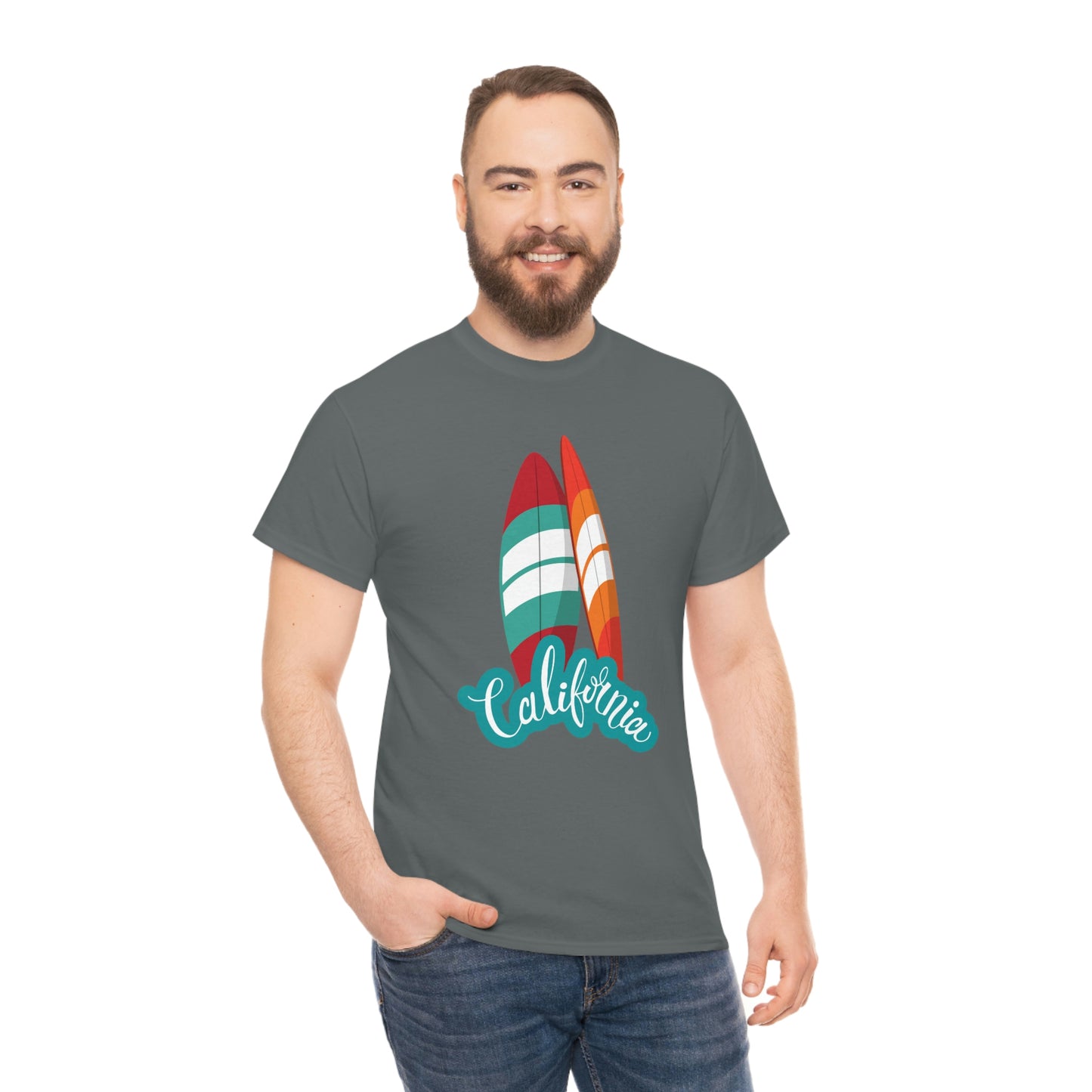 CALIFORNIA SURFS UP Unisex Heavy Cotton Tee