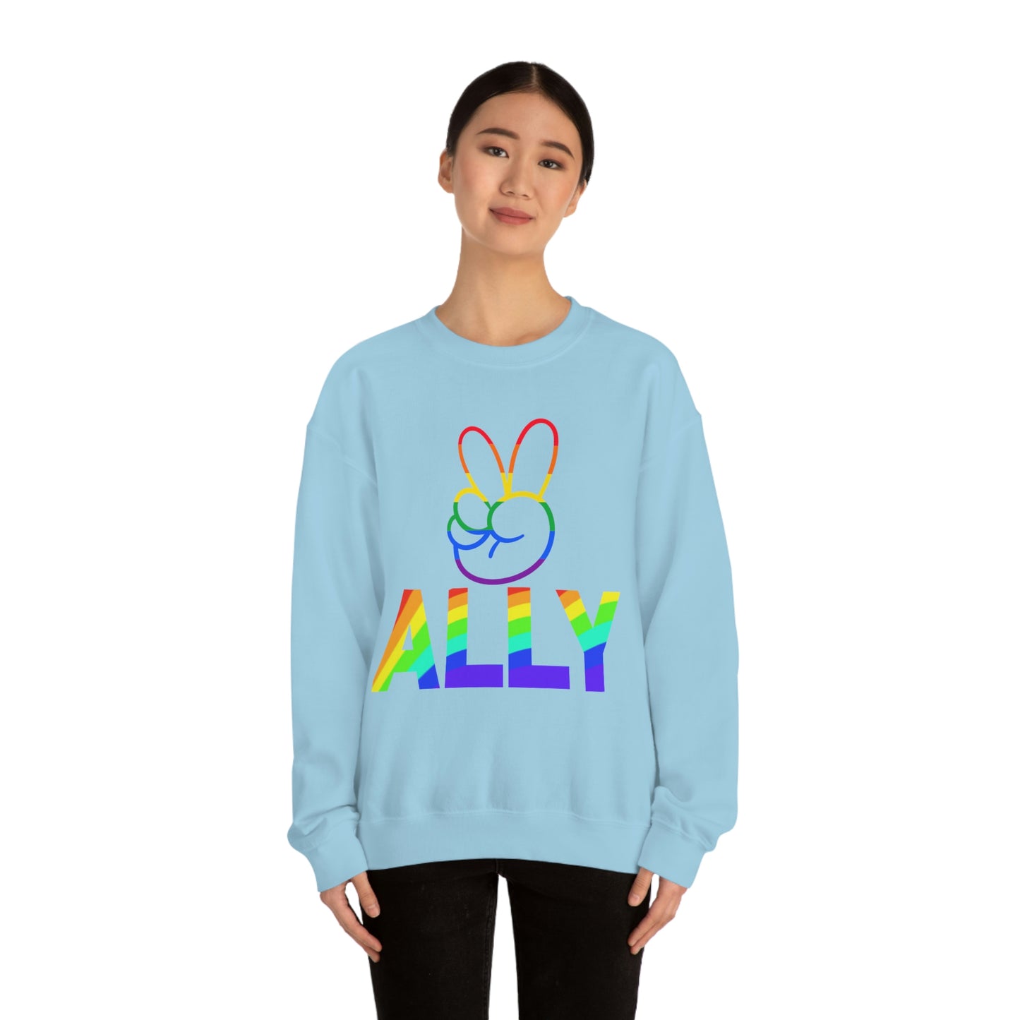 PRIDE ALLY Unisex Heavy Blend™ Crewneck Sweatshirt