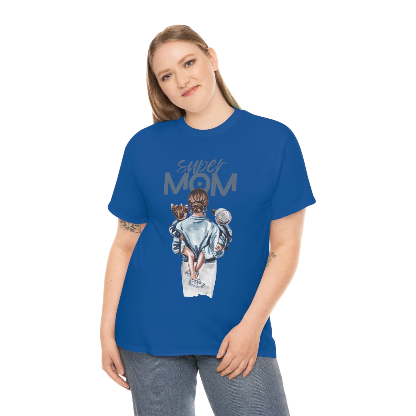 SUPER MOM Unisex Heavy Cotton Tee